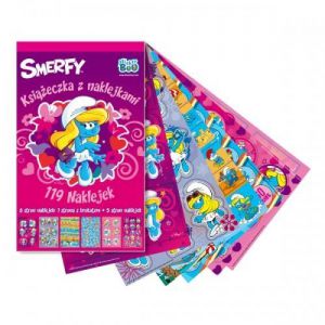 Album na naklejki StickerBoo z naklejkami Smerfy